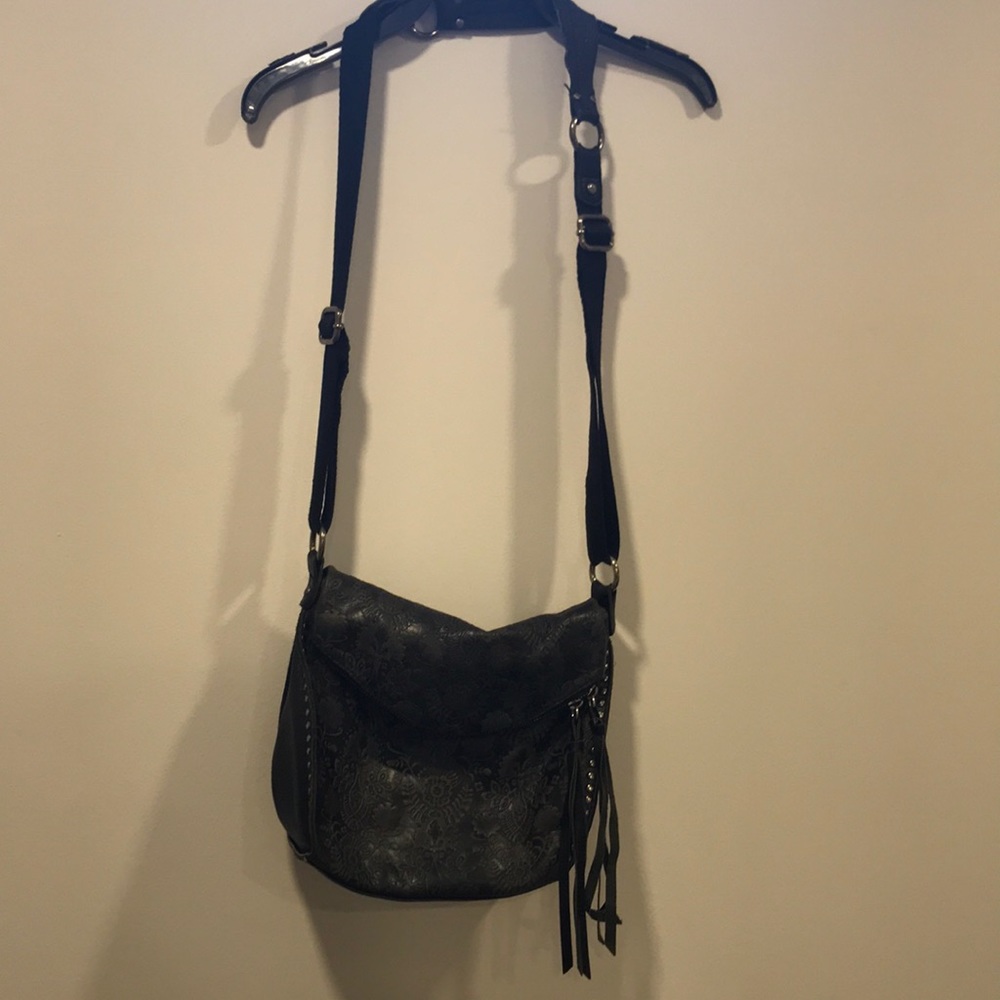 The Sak black leather bag